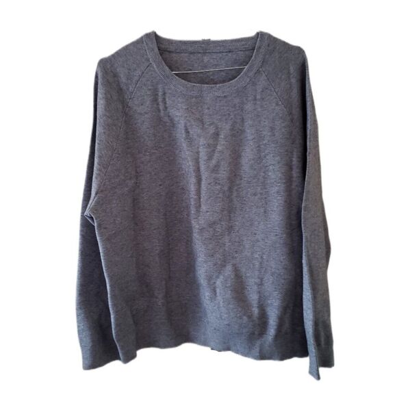 New Men's Gray Heavyweight Long Sleeve Sweater - Picture 1 of 4